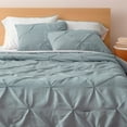 thumbnail image 3 of Dawn 7-Piece Bed-in-a-Bag Comforter Set in Kiss Pleat Spa Blue, Full Size, Soft, Durable and Easy Care, 3 of 6