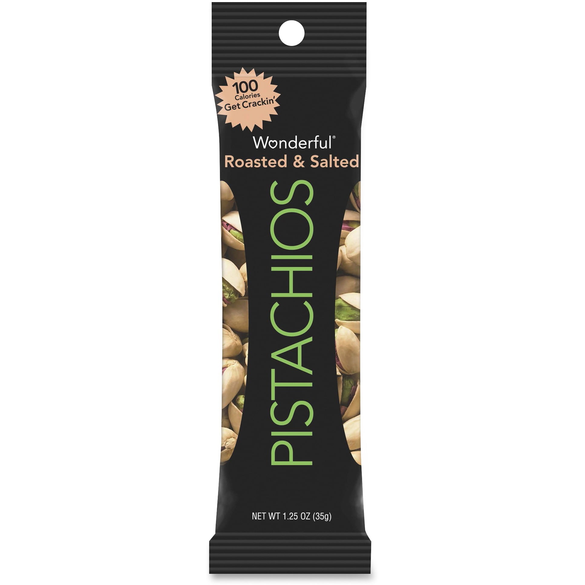 Wonderful Pistachios, Roasted & Salted, 1.25 Oz, 12 Ct