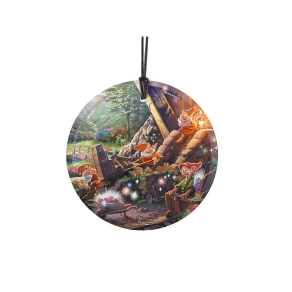 Disney (Snow White - Doc, Happy, Grumpy, Dopey) StarFire Prints™ Hanging Glass Print SPCIR558