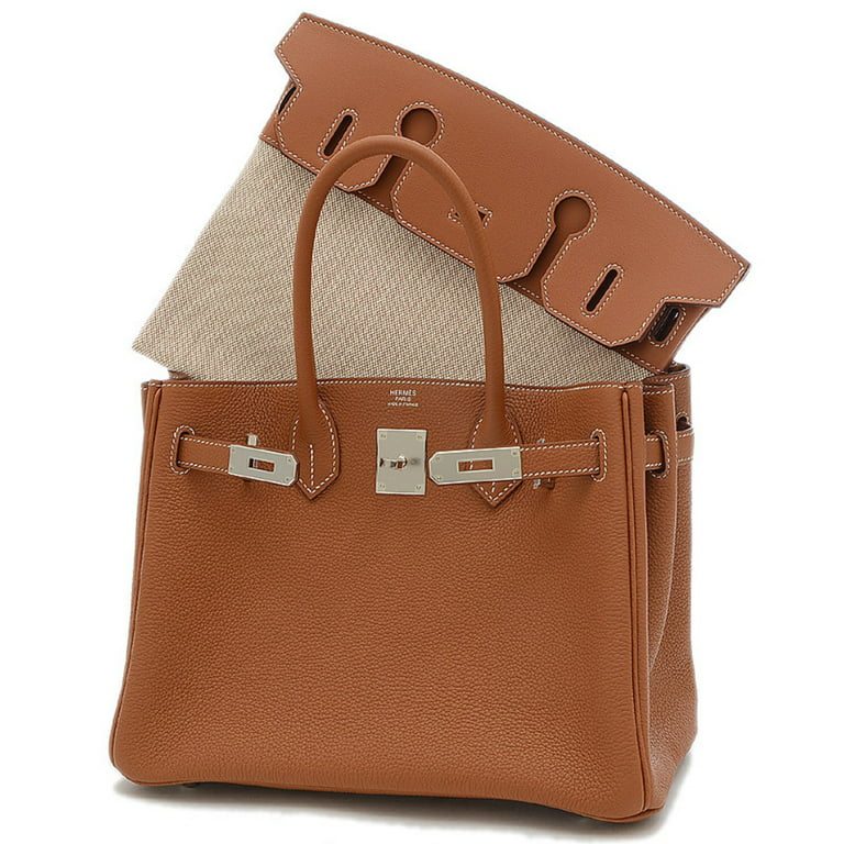 Authenticated Used Hermes Birkin 30 3EN1 handbag Togo/Swift/Toile