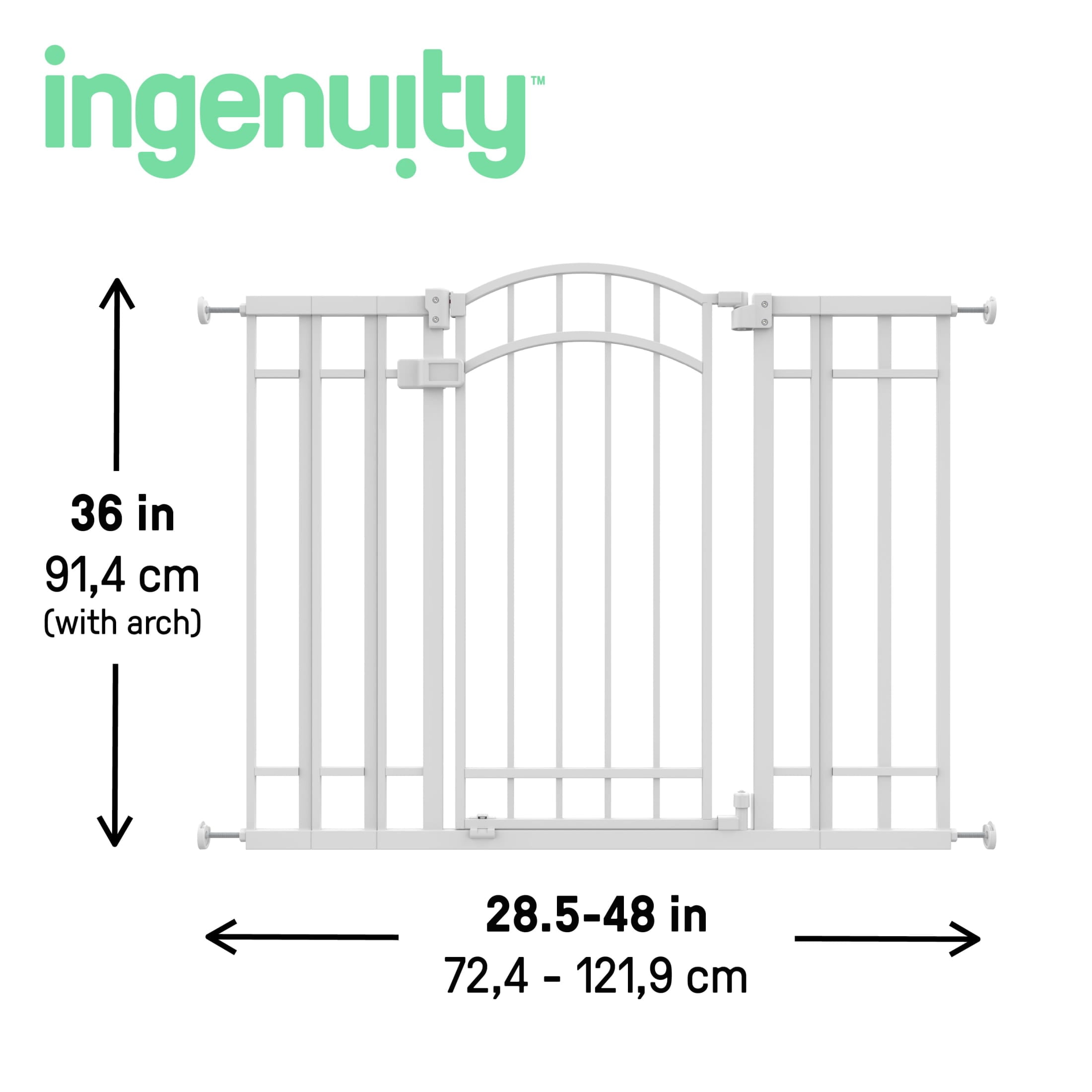 Ingenuity The Doorway 48W Series Pet and Baby Gate - White