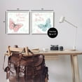 thumbnail image 3 of Believe In Dreams Butterflies Animals & Insects Graphic Art White Framed Art Print Wall Art, Set of 2, 3 of 8