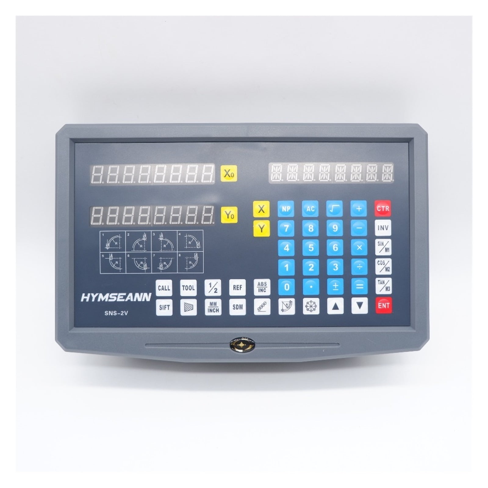 Display 5um Milling Lathe 2 Axis DRO Digital Readout And 0.005mm TTL Digital Linear Scale Encoder Sensor