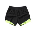thumbnail image 5 of DDAPJ pyju Mens 2 in 1 Workout Shorts Summer Beach Athletic Shorts with Compression Liner Drawstring Running Sports Shorts with Pockets Green XXXL, 5 of 6