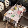 thumbnail image 2 of Red Mushroom Cartoon Light Pattern Rectangle Tablecloth 60"x120",Waterproof Polyester Rectangle Table Cloth, Wipeable Spillproof Polyester Tablecloth for Dining, Camping, Indoor and Outdoor, 2 of 6