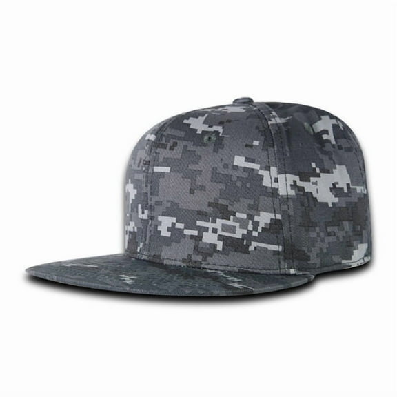 Decky RP1 6 Panel High Profile Structured Acrylic/Polyester Fitted Hat-URBAN DIGITAL-7 1/8