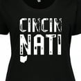 thumbnail image 4 of Inktastic Cincinnati, Ohio Distressed Font Women's Plus Size T-Shirt, 4 of 5