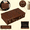 Brown Style2, variant on Vintage Leather Suitcase Microfiber Leather Decorative Prop Luggage Portable Wooden Storage Carrying Case for Storing Clothes Travel Brown