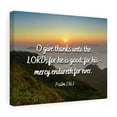 thumbnail image 5 of Scripture Walls Psalm 136:1 For His Mercy Bible Verse Canvas Christian Wall Art Ready to Hang Unframed, 5 of 16