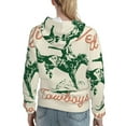 thumbnail image 7 of Uemuo West Cowboys Pattern Women's Hoodie with Eye-catching Drawstrings- Casual Pullover Hoodie with Kangaroo Pocket, Stylish Hooded Sweatshirt-Small, 7 of 7