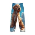 thumbnail image 5 of Balery Cartoon Cloud Puppy print Men's Pajama Pants,Ultra Lightweight Pjs,Lounge Pant-Large, 5 of 9