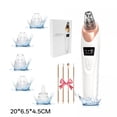 thumbnail image 7 of XIRQI Pore Vacuum,Usb Rechargeable Blackhead Remover Vacuum,3 Levels Adjustable Pore Vacuum Blackhead Remover,With 5 Suction Power,6 Probes,Face Vacuum Pore Cleanser for Women And Men (White), 7 of 7