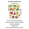 thumbnail image 3 of Fiudx Pegatinas de Pared de Frutas, Diseño de Frutas y Hojas Brillantes, Fáciles de Despegar y Pegar, para Cocina, Comedor, Refrigerador, Decoración Del Hogar, Material de Pvc, Juego de 30 X 15 Cm, 3 of 7