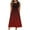 Wine, variant on FDGIU 2025 Women's Summer Casual Dress - Sleeveless Sundress with Pockets, Flared Midi Swing Dress for Beach/Vacation