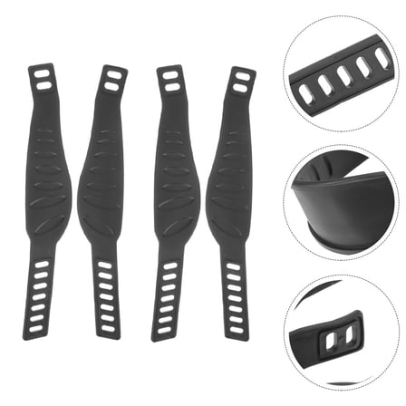 HEALEEP 2Pairs Wear-Resistant Exercise Bike Pedal Belts for Cyclists 12.77X2.16X0.20in