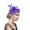 Purple, variant on Hauaitttt Hat for Women Tea Party Headband Wedding Flower Mesh Feathers Hair Clip Thin Headband Men Metal Hair Band Men Guys Headbands Toothed Headbands for Women Good Guy Bibs Headbands for Womens