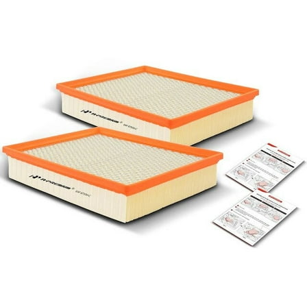 Engine Air Filter Set 2 - Compatible with 2000 - 2020 Chevy Tahoe 2001 2002 2003 2004 2005 2006 2007 2008 2009 2010 2011 2012 2013 2014 2015 2016 2017 2018 2019