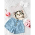 thumbnail image 3 of Kittens Staring T-Shirt Toddler -Kayomi Harai Designs,  3 Toddler, 3 of 4