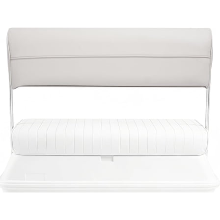 KOJEM 8WD156-R-B Replacement Seat Backrest Back Cushion Compatible with 8WD159 Series 50 Quart Swingback Cooler Seat Universal Pontoon Boat Parts for Fishing, Pontoon Boat, Yacht Plastic White