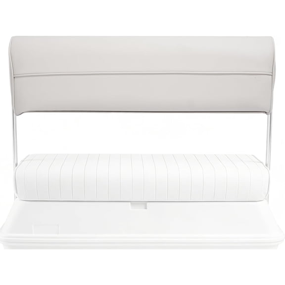 KOJEM 8WD156-R-B Replacement Seat Backrest Back Cushion Compatible with 8WD159 Series 50 Quart Swingback Cooler Seat Universal Pontoon Boat Parts for Fishing, Pontoon Boat, Yacht Plastic White