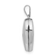 thumbnail image 2 of Médaillon en Forme de Cœur en Or Blanc 14K Poli, 2 of 4
