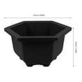 thumbnail image 2 of Hemoton 1 Set Bonsai Hexagonal Basin Flowerpots Household Bonsai Planting Pots for Home, 2 of 8