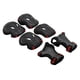 thumbnail image 5 of Juego de equipo de protección para montar en bicicleta de ciclismo para niños adultos de 6 piezas, M negro y rojo Zulema Protector de patinaje al aire libre, 5 of 7