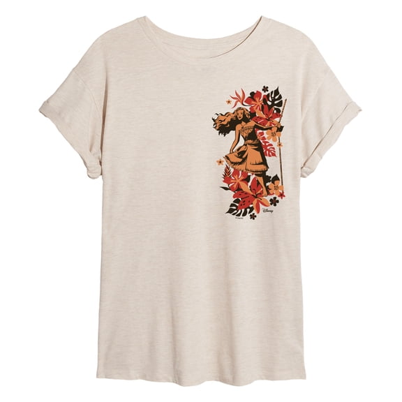 Moana Live Action - Wayfinder - Juniors Oversized Graphic T-Shirt