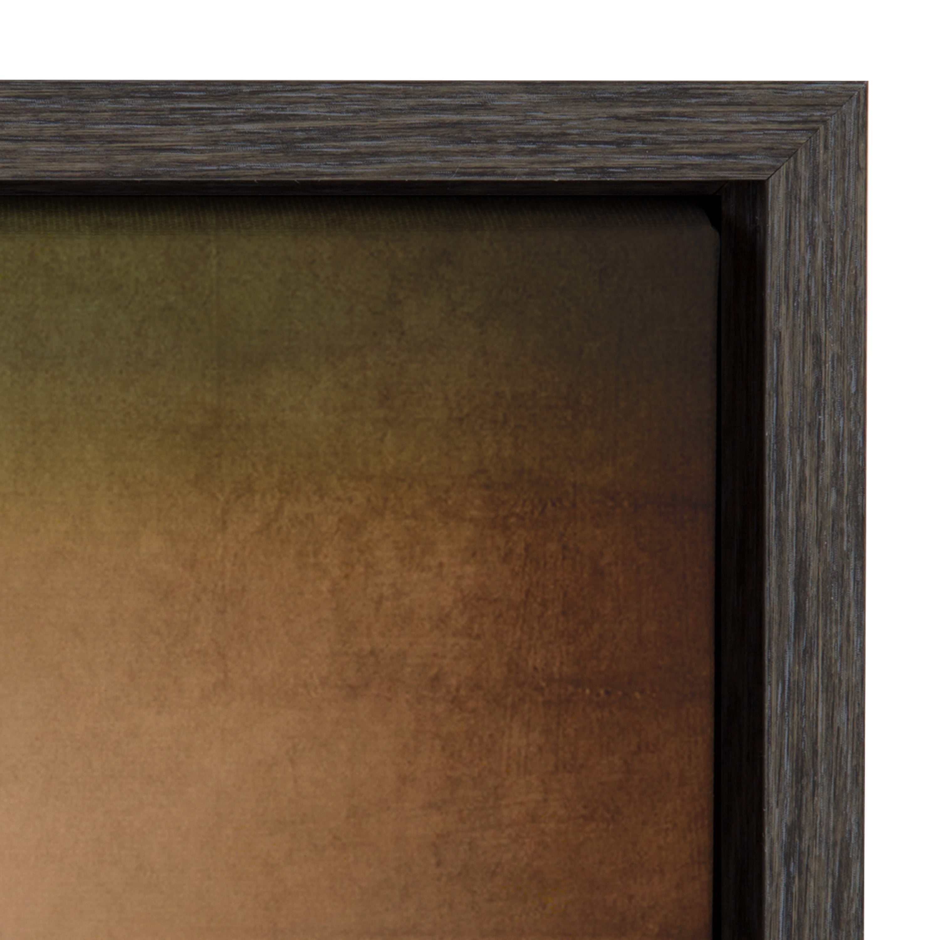 DesignOvation Sylvie Baseball Glove at Home Plate Framed Canvas By Shawn St. Peter, 18x24 Dark Grey, Transitional Sports Wall Decor For Office, Bedroom, Or Living Room