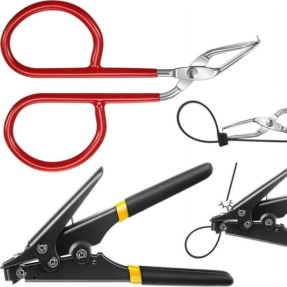 Cable Tie Tool Zip Tie Tool 1 Cable Tie Opener and 1 Storage Box Steel Zip Tie Cutter5364