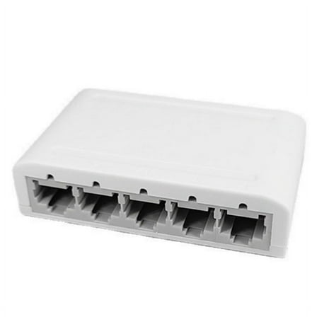 5 Port Data Switch,Network Hub,Desktop Ethernet Splitter,Plug & Play Shielded Ports Fanless Quiet