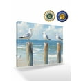 thumbnail image 2 of Seagull Canvas Print Wall Art Summer Beach Framed Canvas Art Wall Decor Modern Pictures Painting Morden Artwork for Living Room Bedroom, Ready to Hang - 16"x20", 2 of 6
