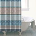 thumbnail image 5 of Waterproof Boho Shower Curtain with Unique Vintage Ethnic Patterns Artistic Rustic Style Bathroom Shower Curtain Machine Washable Fabric with Hooks Perfect for Apartment Dormitory and Airbnb Bathrooms, 5 of 5