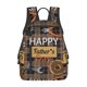 thumbnail image 1 of Happy Father'S Day1 Backpack Casual Shoulder Daypack Lightweight Travel Backpack For Men Women, 1 of 5