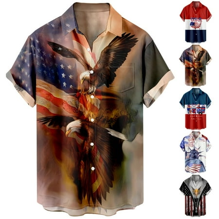 

Stylish Short Sleeve Front Pocket Hawaiian Shirts for Teen and Adult Mens Lightweight Outfits