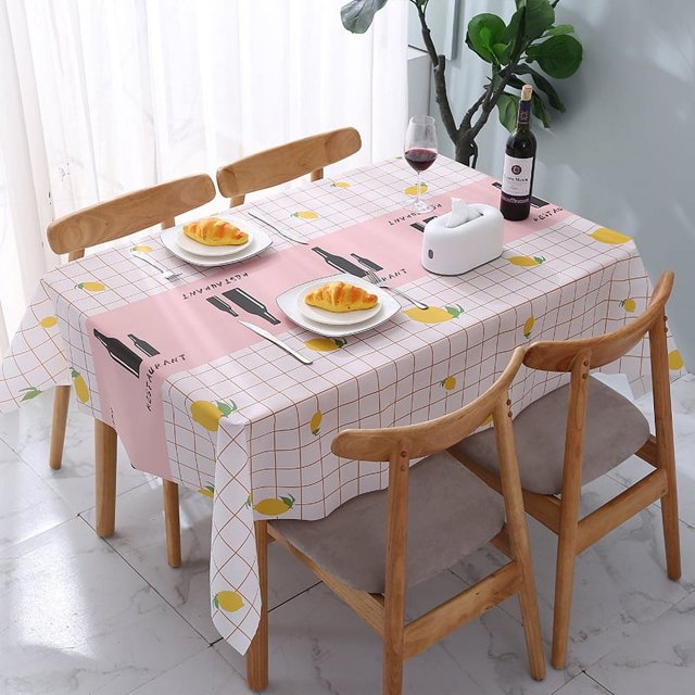 Mantel desechable de estilo nórdico, mantel de PVC para el hogar, para sala de estar, impermeable y a prueba de aceite, mantel de escritorio para estudiantes