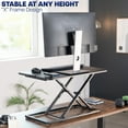 thumbnail image 5 of VIVO Economy Height Adjustable 29" Standing Desk Sit Stand Desktop Monitor Riser, 5 of 8