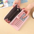 thumbnail image 2 of IELGY women's wallet, long Korean version trendy cute simple small fresh student three-fold zipper change bag, 2 of 2