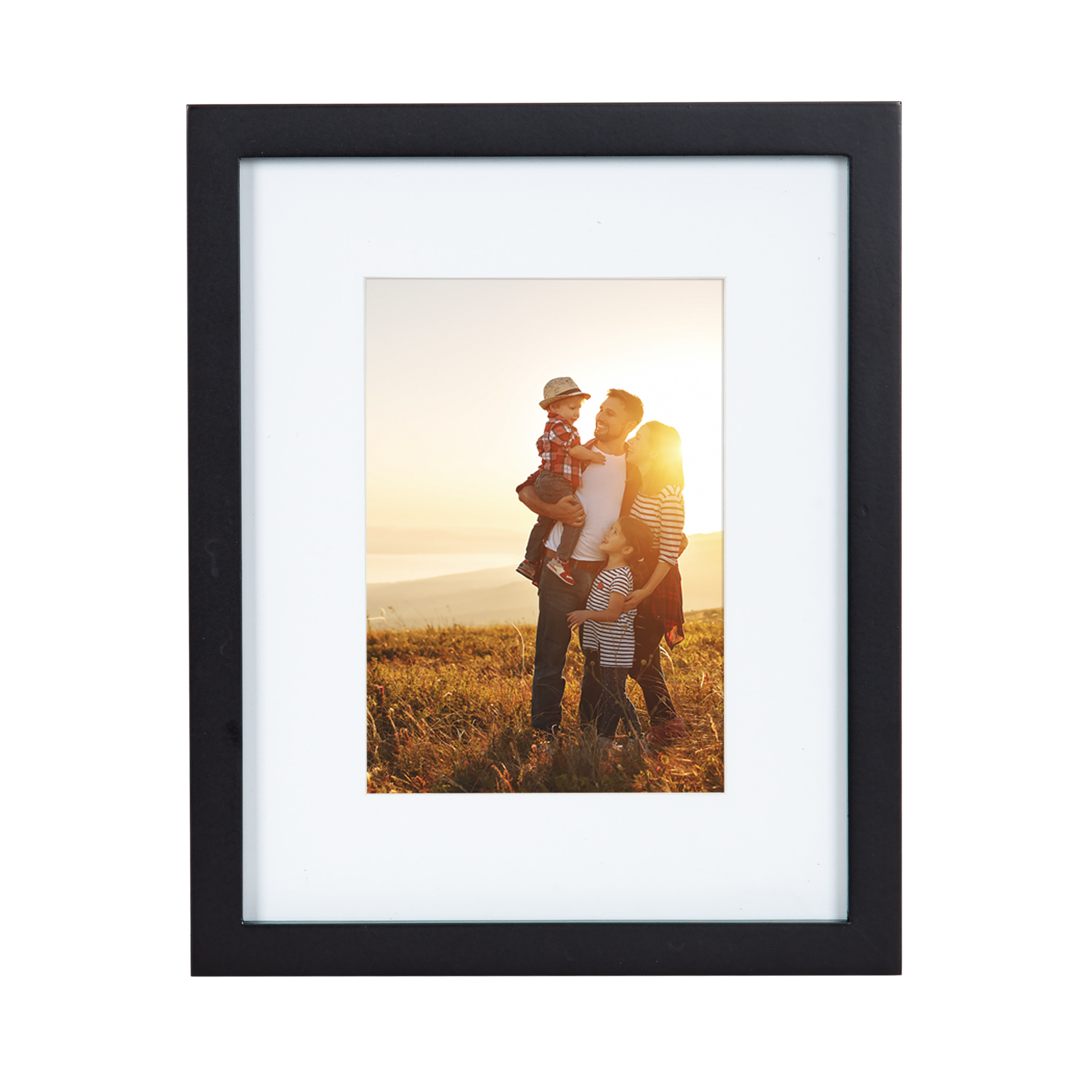 Kate and Laurel Gallery Transitional Frame Set, Set of 6, Rustic Brown and Black, Sophisticated Wooden Picture Frames With Multiple Sizes Included
