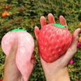 thumbnail image 5 of STPToys Color Changing Large Strawberry Slow Rebound Stress Relief Gadget, Lovely Soft Foam Sensory Relaxation Accessory for Daily Use, Ideal Classroom Prizes Gifts, 5 of 9