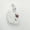White, variant on Cute Swan Bag Charm Genuine Sheepskin Leather Keychain, Handmade White Swan Purse Pendant for Women