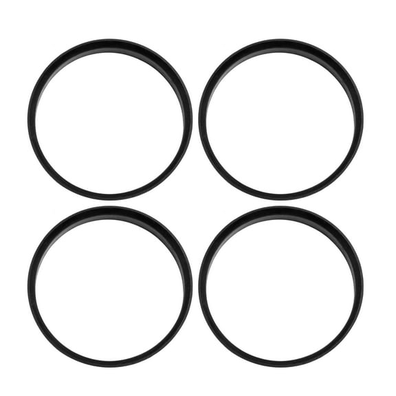 Unique Bargains 4 Pcs Hub Centric Rings Wheel Bore Center 67.1 to 66.1mm Black Plastic
