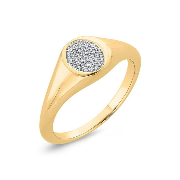 KATARINA Diamond Cluster Fashion Ring in 10K Yellow Gold (1/20 cttw, G-H, I2-I3) (Size-5.75)