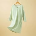 thumbnail image 2 of Ashirexll Sleep Shirts for Women, Nightgowns for Women, Long Sleeve Nightgown Winter Loose Soft Robe for Home Wear, 2 of 6