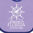 thumbnail image 4 of Inktastic Someone in Florida Loves Me Boys or Girls Baby Bib, 4 of 4