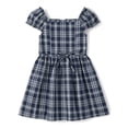 thumbnail image 3 of The Children's Place Girls Short Sleeve Plaid Pintuck Poplin Button Dress, Sizes 4-16, 3 of 3