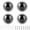 White, variant on Rupoun 4pcs Dome Simulation Dummy Camera Fake Security Decoy with Flashing Red LED Light for Indoor Outdoor, White