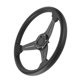 thumbnail image 3 of Volante de derrape para coche de carreras de 350 mm/14 pulgadas, accesorio universal modificado, color negro, 3 of 14