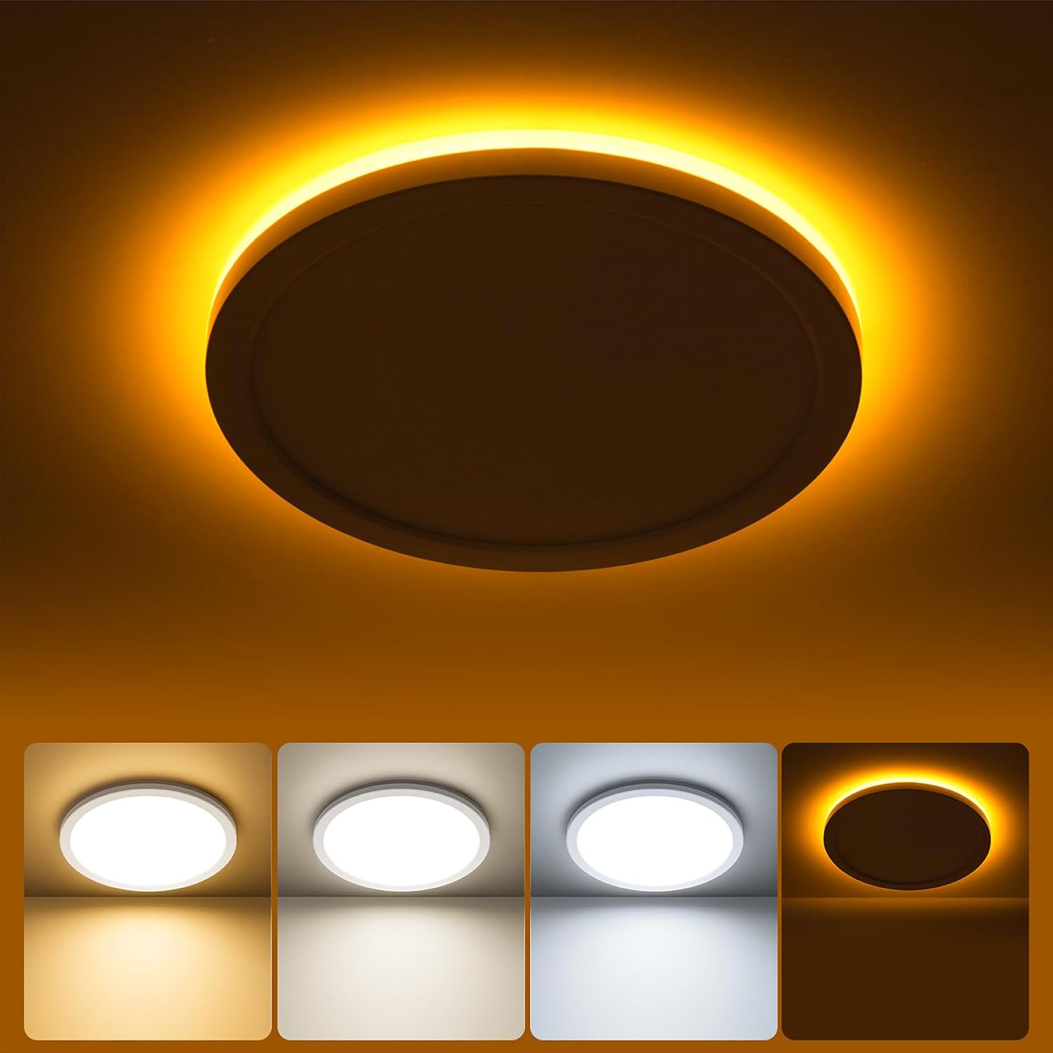 Matane 8.7" LED Flush Mount Ceiling Light with Night Light photo 4