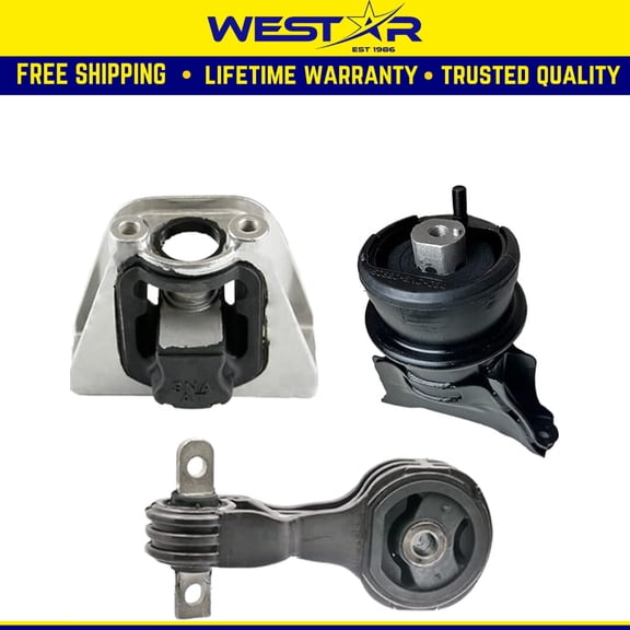Fits 2006-2011 Honda Civic Hybrid 1.3L AUTO Engine & Transmission Mount Set 3PCS